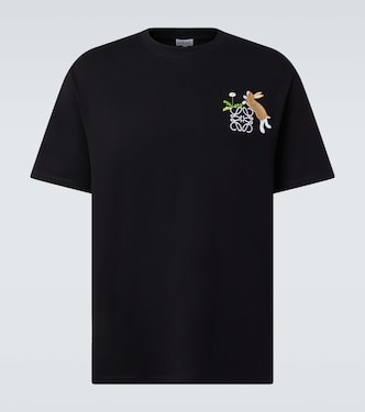 X Suna Fujita T-Shirt Bunny aus Baumwoll-Jersey | Loewe