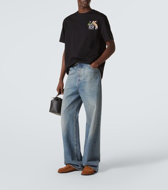 X Suna Fujita T-Shirt Bunny aus Baumwoll-Jersey | Loewe