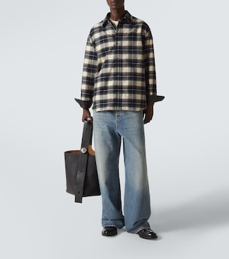 Camicia in flanella di cotone a quadri | Loewe