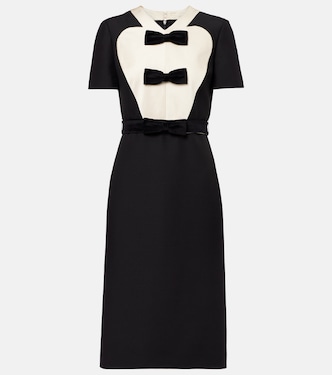 Crepe Couture bow-detail midi dress | Valentino