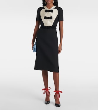 Robe midi en Crepe Couture | Valentino