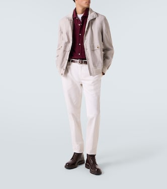 Cotton piqué Western shirt | Brunello Cucinelli