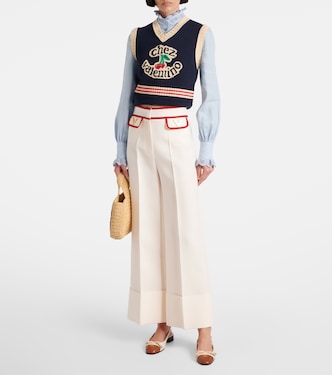 Broderie anglaise linen shirt | Valentino