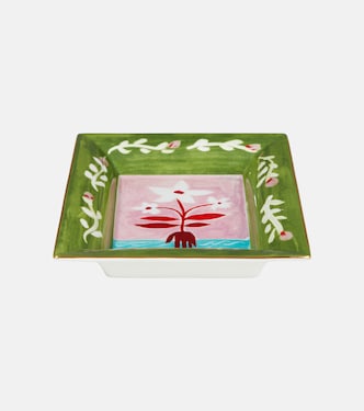 Plateau Fiori Bianchi en porcelaine | Bitossi
