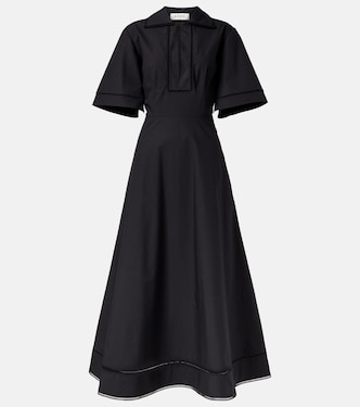 Embroidered cotton poplin midi dress | Róhe