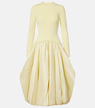 Izzy strapless taffeta midi dress | Simkhai