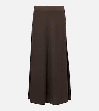 Torie knitted cashmere maxi skirt | Lisa Yang