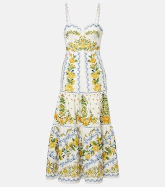 Printed cotton midi dress | Farm Rio