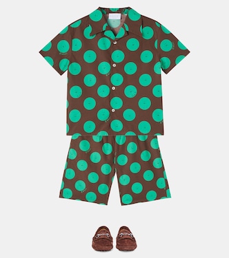 X Euan Roberts cotton Bermuda shorts | Gucci Kids