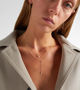 Halskette Perfect Pear aus 14kt Gelbgold mit Diamanten | Stone and Strand