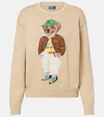 Polo Bear intarsia cotton sweater | Polo Ralph Lauren
