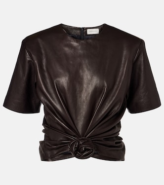 T-Shirt aus Leder | Magda Butrym