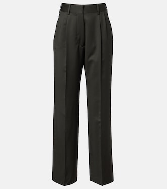 Fox high-rise wool and mohair wide-leg pants | Blazé Milano