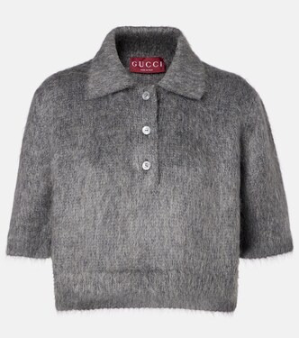 모헤어 블렌드 폴로 스웨터 | Gucci
