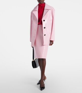 Gonna midi in vernice | Gucci