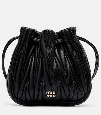 Leather clutch | Miu Miu