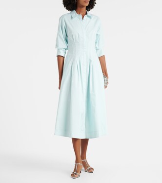 Jazz cotton-blend poplin shirt dress | Simkhai