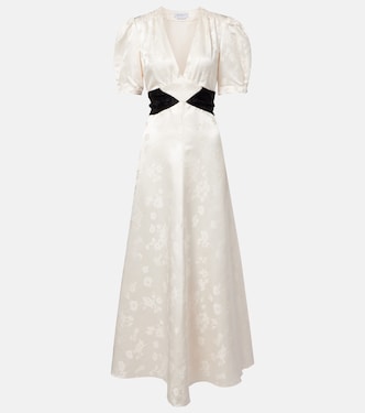 Larkin floral silk midi dress | Gabriela Hearst