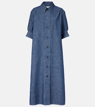Cotton chambray shirt dress | Jil Sander
