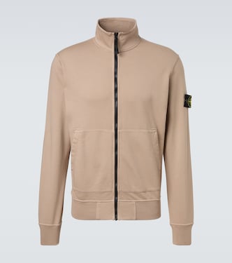 Compass cotton zip-up sweatshirt | Stone Island