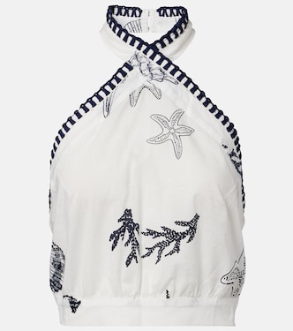 توب كروب من القطن بظهر مفتوح Suma | Poupette St Barth