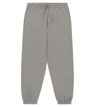 Rumex linen and cotton sweatpants | Caramel