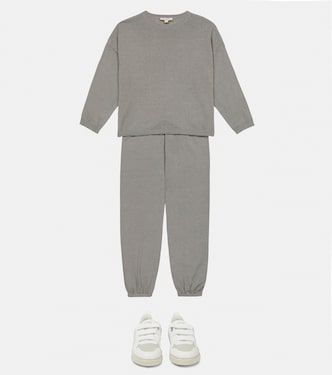 Rumex linen and cotton sweatpants | Caramel