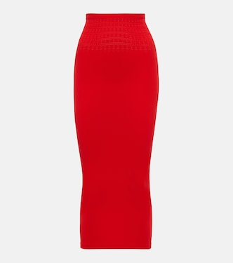 Cutout technical midi skirt | Alaïa