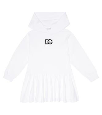 Kleid DG aus einem Baumwollgemisch | Dolce&Gabbana Kids