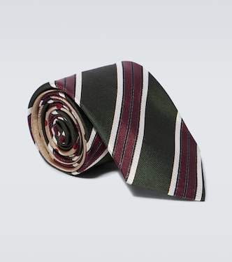 Cravatta in seta a righe | Dries Van Noten