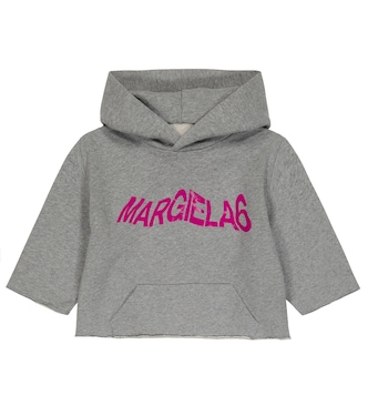 Felpa in jersey di cotone con cappuccio | MM6 Maison Margiela Kids