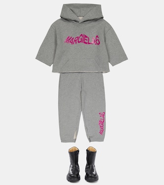 Hoodie aus Baumwoll-Jersey | MM6 Maison Margiela Kids