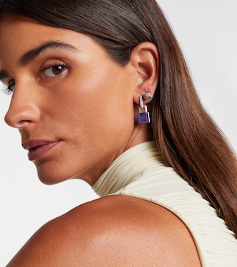18kt white gold single earring with diamonds | Eéra
