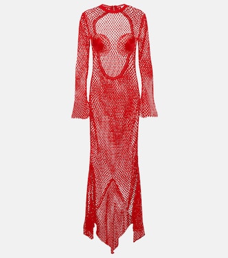 Vestido largo de malla | Ferragamo