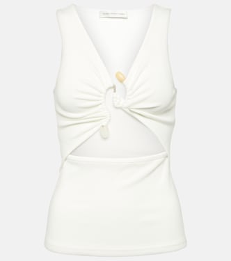 Callisto embellished jersey top | Christopher Esber