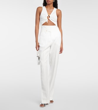 Callisto embellished jersey top | Christopher Esber