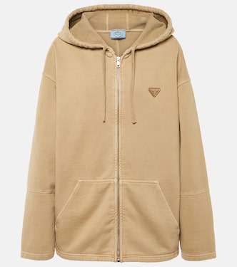 Oversize-Kapuzenjacke aus Baumwolle | Prada
