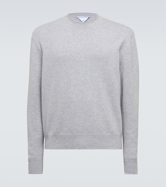 Intrecciato leather and cashmere sweater | Bottega Veneta