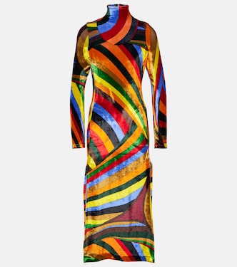 Vestido midi Iride de terciopelo | Pucci