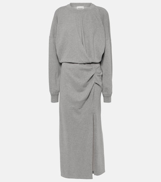 Salomon ruched cotton jersey midi dress | Marant Etoile