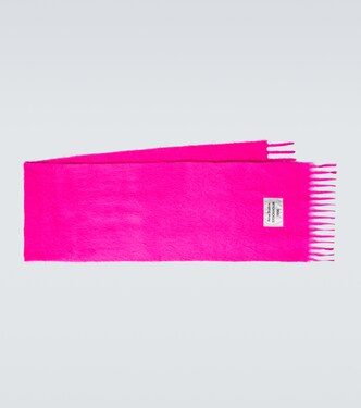 Sciarpa in misto alpaca con frange | Acne Studios