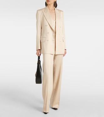 Silk and wool twill vest | Tom Ford
