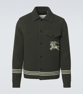 Sobrecamisa de lana virgen con EKD | Burberry