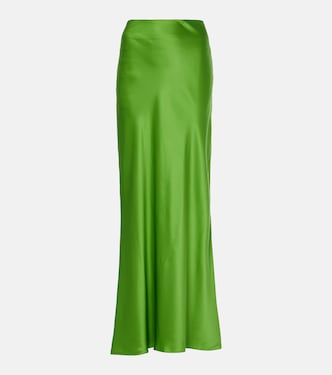Jupe longue en satin de soie | The Sei