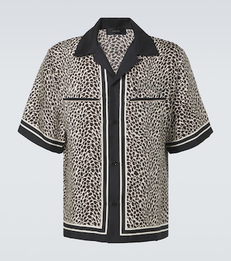Camicia bowling Ma in seta con stampa | Amiri
