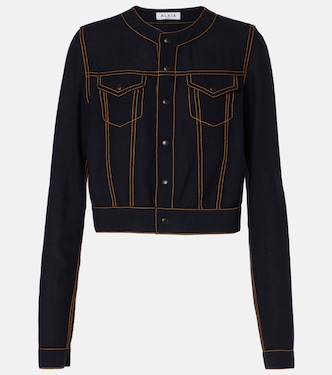 Cropped-Jacke Fluid aus einem Wollgemisch | Alaïa