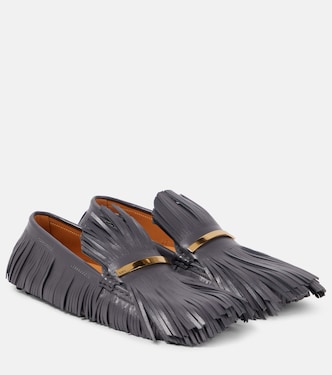 Mocassini Yorky in pelle con frange | Tod's