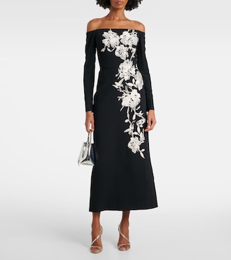 Abito midi con ricamo | Elie Saab