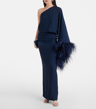 Maxikleid Feathered Eternity mit Federn | Taller Marmo