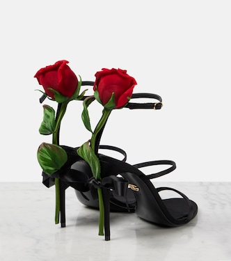 Sandales en satin | Dolce&Gabbana